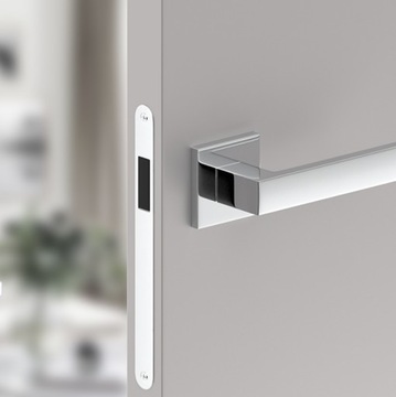 ПОЛНЫЙ КОМПЛЕКТ СКРЫТЫХ дверей Sara с фальцем ЧЕРНЫЙ L 70