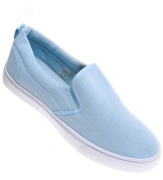 Buty męskie Wkładane materiałowe trampki tenisówki 16517 41