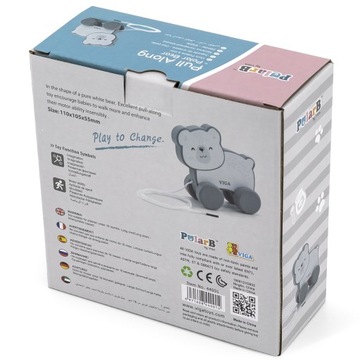 ДЕРЕВЯННЫЙ ПОЛЯРНЫЙ МЕДВЕДЬ, ЧТОБЫ ТЯНУТЬ VIGA PolarB