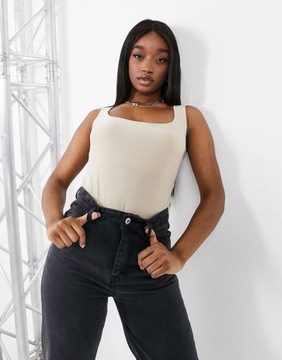 MISSGUIDED BODY DAMSKIE BEŻOWE KLASYCZNE 36 1XBI