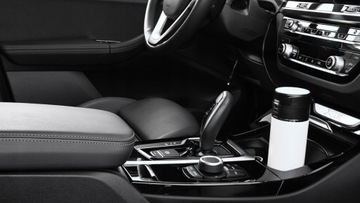 SZCZELNY KUBEK TERMICZNY TURYSTYCZNY TERMOS 400ml BIAŁY NOVEEN TB511 SS304