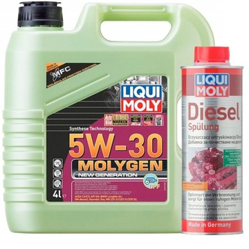 LIQUI MOLY OLEJ 5W30 4L MOLYGEN 21225 + SPULUNG