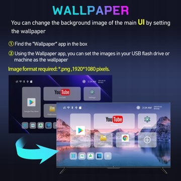 Прозрачный плеер ТВ-декодер 4K Android 13
