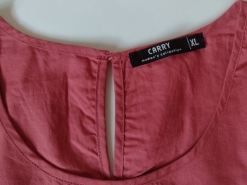 Suknia czerwona bawełna, midi ,,Carry" roz. XL