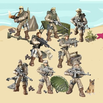 Набор из 8 фигурок команды 1/35 с подвижным шарниром