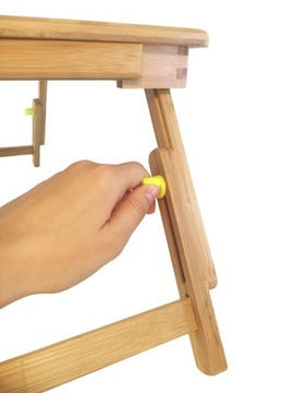 NIEZBĘDNY STOLIK POD LAPTOP BAMBUSOWY+WENTYLATOR !