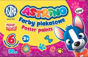 Farby plakatowe Astra 6 szt. x 20 ml