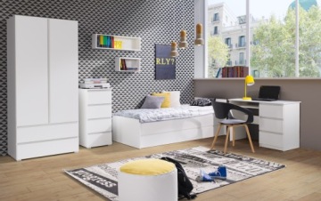 Мебель COSMO 08 кровать без матраса белая