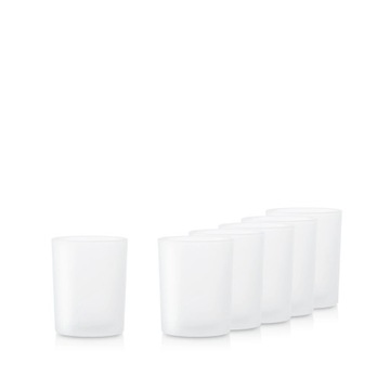 Pojemnik szklany do świec 70848 biała satyna 280 ml zestaw 300 szt.