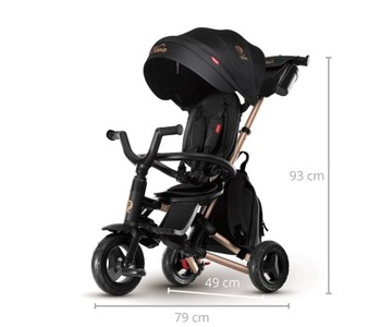 MILLY MALLY 4073 Qplay Nova+Rubber золотой трехколесный велосипед