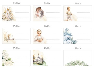 Настольные украшения на крещение дня рождения годовалого ребенка 10 шт.