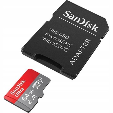 Подарочная карта SanDisk ULTRA 64 ГБ, 140 МБ/с, microSDXC, телефонная карта