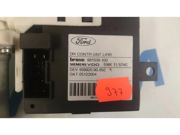 FORD C-MAX MOTOR REGULACE OKNO ZADNÍCH DVEŘE