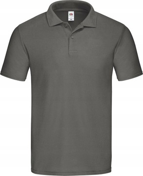 MĘSKA KOSZULKA POLO ORIGINAL FRUIT GRAPHITE 3XL