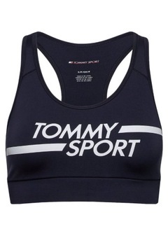 Biustonosz TOMMY HILFIGER damski sportowy granatowy top średnie wsparcie XS