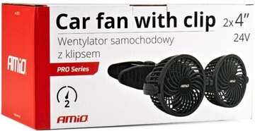 WENTYLATOR SAMOCHODOWY NAWIEW WIATRAK DO AUTA 24V
