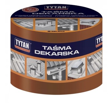 Taśma dekarska bitum Tytan 10cm*10mb TERAKOTA