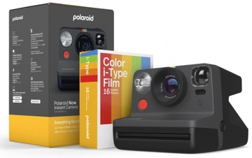 Polaroid Now Gen 2. Czarny aparat + 2 wkłady E-box
