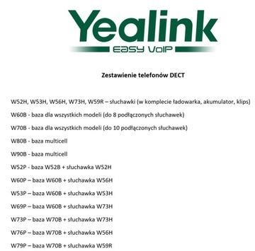 YEALINK W56H - Беспроводные наушники