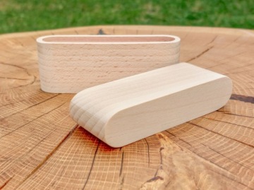 Деревянная подставка для визиток, массив эко-дерева.