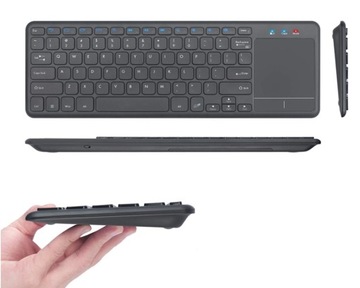 Klawiatura bezprzewodowa, klawiatura do laptopa, touchpad, komunikacja radi