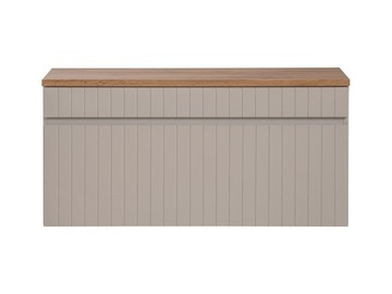 Szafka łazienkowa wisząca z blatem 100c kaszmirowa