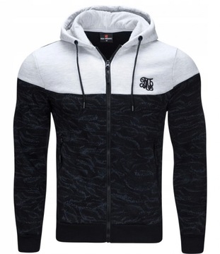 СПОРТИВНЫЙ КОСТЮМ мужской УТЕПЛЕННЫЙ, толстовка, КАПЮШОН, 2019, серый S