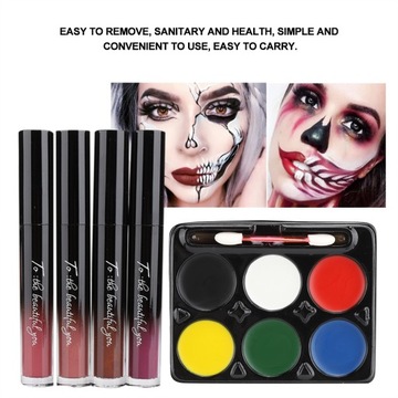 Косметическая раскраска лица на Хэллоуин