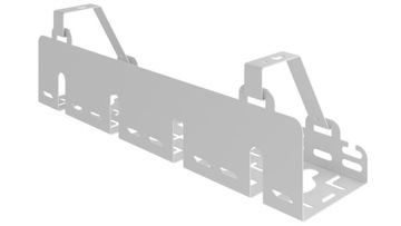 Органайзер, съемный держатель кабеля под столом, белый 40см StalFlex