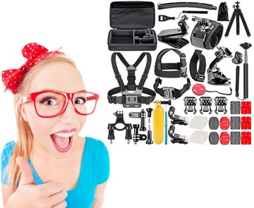 VIP SOLID MEGA НАБОР АКСЕССУАРОВ 50 в 1 GOPRO HERO 6 7 8 9 10 Extreme FULL