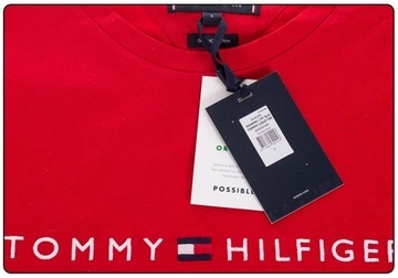 TOMMY HILFIGER KOSZULKA MĘSKA T-SHIRT TOMMY LOGO TEE RED r.XXL