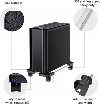 Computer Tower Stand - Adjustable PC Stand