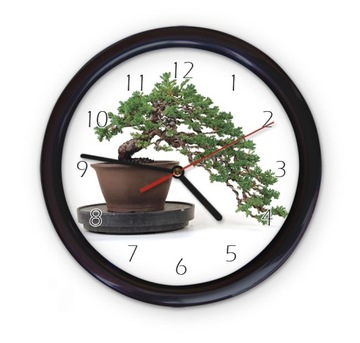 DRZEWKO BONSAI ZEGAR ŚCIENNY cichy mechanizm