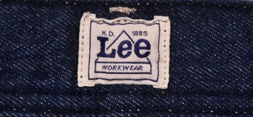 LEE spodnie TAPERED regular DARK BLUE jeans RIDER WORKER _ W34 L32