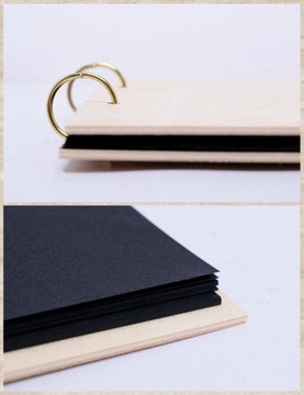 Деревянный альбом для фотографий с девичника, эко-подарок на девичник.