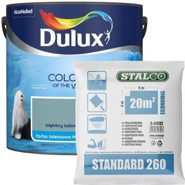 Dulux Kolory Świata Błękitny Lodowiec 2,5L +GRATIS