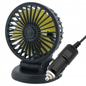 WIATRAK SAMOCHODOWY WENTYLATOR 360° 12V
