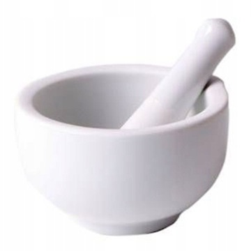MOŹDZIERZ KUCHENNY PORCELANOWY Z TŁUCZKIEM 10,5 CM DO ZIÓŁ I PRZYPRAW