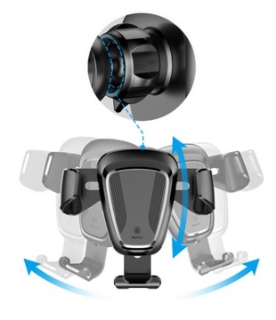 Автомобильный держатель для гриля Baseus Gravity черного цвета