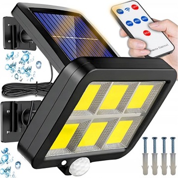 LAMPA LED ULICZNA SOLARNA CZUJNIK RUCHU ELEWACYJNA