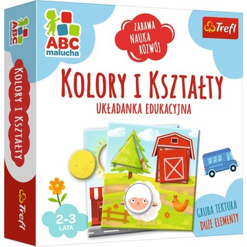 TREFL EDUKACYJNA UKŁADANKA KOLORY I KSZTAŁTY ABC