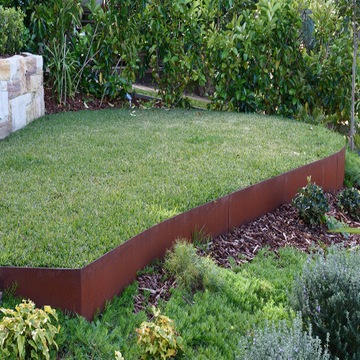 Obrzeże trawnikowe z blachy Corten 100x1000x1,5mm