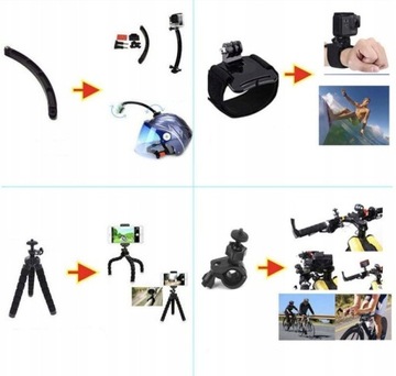 БОЛЬШОЙ НАБОР АКСЕССУАРОВ ДЛЯ GOPRO HERO 12 11 insta360 Экшн-камер DJI Osmo