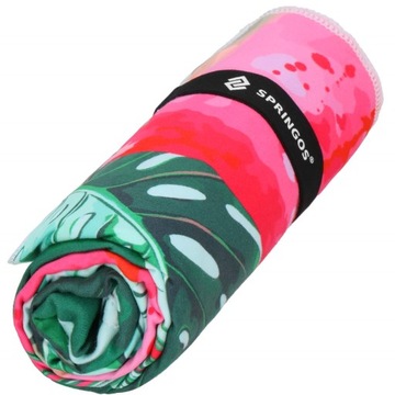 БЫСТРОСУХОЕ БОЛЬШОЕ ПЛЯЖНОЕ ПОЛОТЕНЦЕ ИЗ МИКРОФИБРЫ 90x180см АРБУЗ