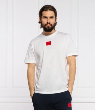 koszulka meska hugo boss classic tshirt logo biała