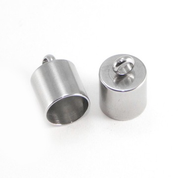 Końcówki do Sznura Stal Nierdzewna 12x8mm 2szt