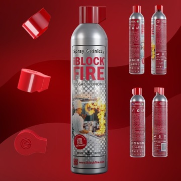 GAŚNICA PIANOWA ABCF+E 0,6L. 100%BIO DO KUCHNI I GASTRONOMII iBlockFIRE