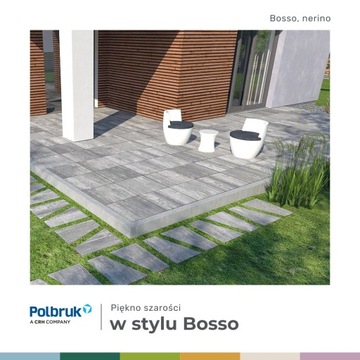PŁYTA TARASOWA CHODNIKOWA BOSSO 60x60x4 cm POLBRUK PŁYTY TARASOWE HIT!