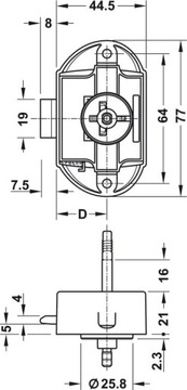 Замок для ванной комнаты, унитаз, туалет, нажимная ручка, болт