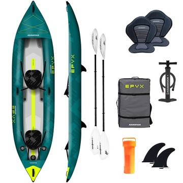 Kajak pompowany Aquadesign Epyx 380 cm 2-osobowy